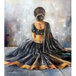 Sabeen Rashid, 14 x 16 Inches, Acrylic on Canvas, Figurative Painting, AC-SBRS-021
